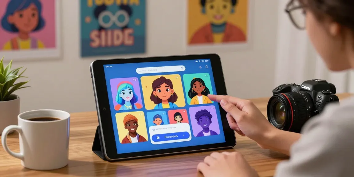 Interactive character AI NSFW roleplay scene with vibrant AI character graphics.